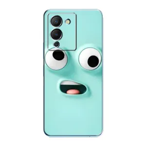 Силиконовые Чехлы (смешные стикеры) для Infinix Note 12 (G96) (Забавное мятное лицо)