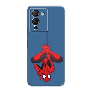 Чехол Супергерой Человека Паука на Infinix Note 12 (G96) (На паутине)