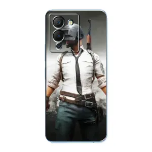 Силиконовый чехол с картинкой "Герой Pubg" на Infinix Note 12 (G96) (Пабг)