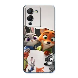 Силиконовый чехол с принтом Зоотрополіс для Infinix Note 12 (G96) (Персонажи Зоо)
