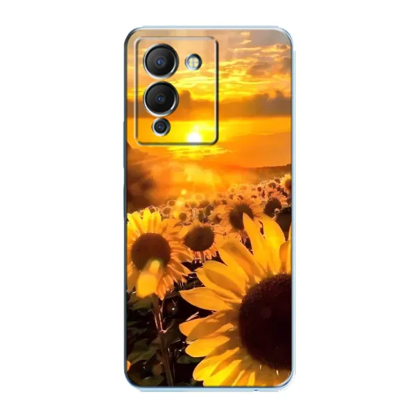 Чехол с рисунком «поле подсолнухов» для Infinix Note 12 (G96)