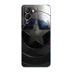 Чехол с Щитом Капитана Америки на Infinix Note 12 (G96) (Ретро Щит Капитана)