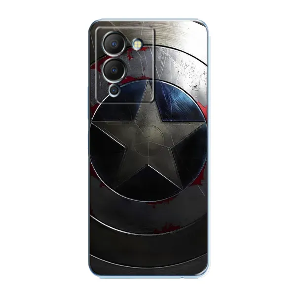Чехол с рисунком «Ретро Щит Капитана» для Infinix Note 12 (G96) Чехол с рисунком «Ретро Щит Капитана» для Infinix Note 12 (G96)
