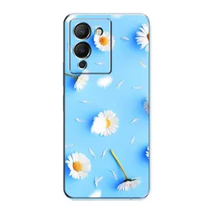 Чехол с Цветами для Infinix Note 12 (G96) (ромашки на голубом)