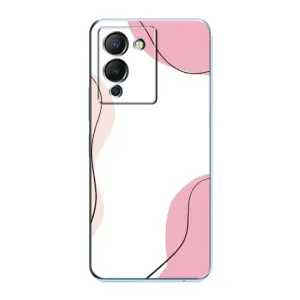 Чехол цветочный дизайн для Infinix Note 12 (G96) (Розовый фон)