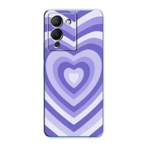 Чехлы с тематикой "Маленькие Сердечки" на Infinix Note 12 (G96) (Сердце фиолет)