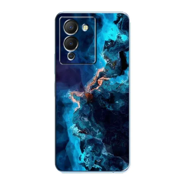 Чехол с рисунком «Синий мрамор» для Infinix Note 12 (G96)