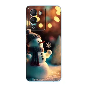 Чехлы на Новый Год Infinix Note 12 (G96) (Снеговик праздничный)