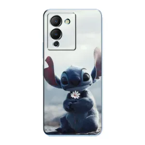 Чехол с рисунком Стич для Infinix Note 12 (G96) (Стич с цветочком)