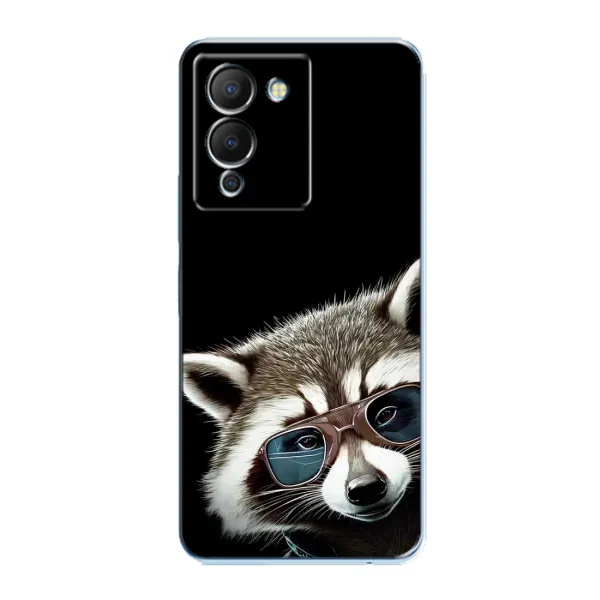 Чехол с рисунком «Стильный Енот» для Infinix Note 12 (G96) Чехол с рисунком «Стильный Енот» для Infinix Note 12 (G96)