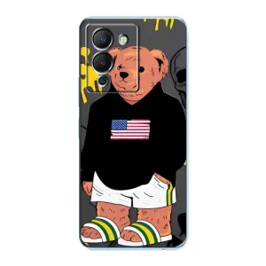 Чехлы Мишка Тедди для Инфиникс Ноут 12 (G96) (Teddy USA)