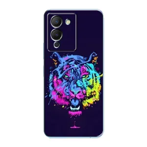 Силіконовий бампер з картинкою звірів для Infinix Note 12 (G96) (Тигр-Арт)