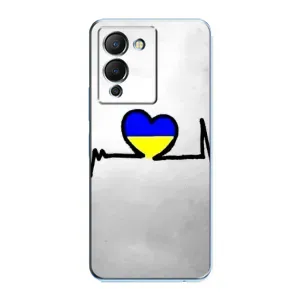 Силиконовый Чехол на Infinix Note 12 (G96) (Я-Украина) (Украинская кардиограмма)