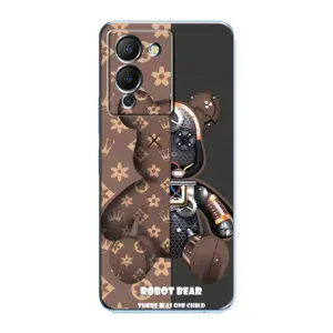 Силиконовый чехол для Infinix Note 12 (G96) (Медмедь Луи Виттон)