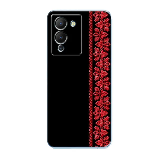 Чехол с рисунком «Вышиванка на черном» для Infinix Note 12 (G96) Чехол с рисунком «Вышиванка на черном» для Infinix Note 12 (G96)