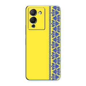 Силиконовый Чехол на Infinix Note 12 (G96) (Вышиванка на желтом)