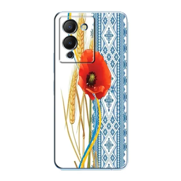 Чехол с рисунком «Вышиванка с цветком» для Infinix Note 12 (G96) Чехол с рисунком «Вышиванка с цветком» для Infinix Note 12 (G96)