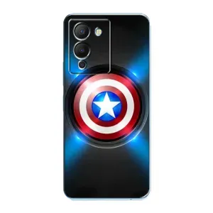 Чехол с Щитом Капитана Америки на Infinix Note 12 (G96) (Яркий Щит Капитана)