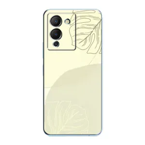 Чехол цветочный дизайн для Infinix Note 12 (G96) (Зелёный фон)