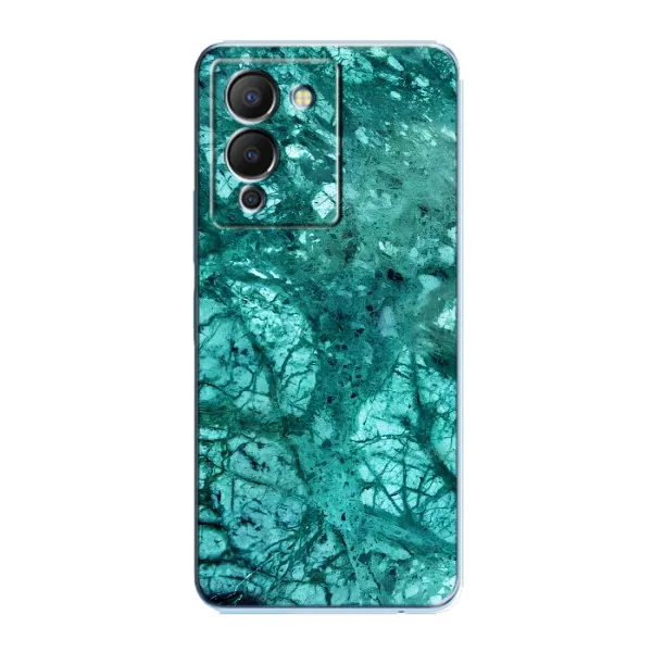 Чехол с рисунком «Зеленый мрамор» для Infinix Note 12 (G96)