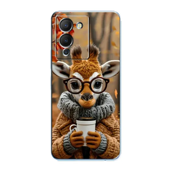 Чехол с рисунком «Жираф с кофе» для Infinix Note 12 (G96) Чехол с рисунком «Жираф с кофе» для Infinix Note 12 (G96)