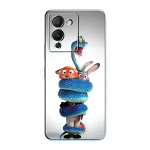 Силиконовый чехол с принтом Зоотрополіс для Infinix Note 12 (G96) (Змея Зоо)