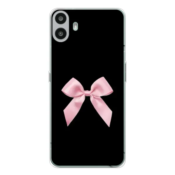 Чехол с рисунком «Бант на черном» для Nothing CMF Phone 1 Чехол с рисунком «Бант на черном» для Nothing CMF Phone 1