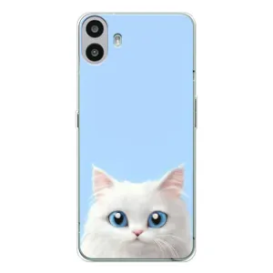 Чехол на тематику: Коты для Nothing CMF Phone 1 (Белый кот)