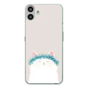 Чехол на тематику: Коты для Nothing CMF Phone 1 (Белый котик)
