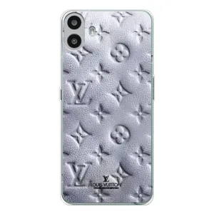 Текстурный Чехол Louis Vuitton для Носинг СМФ Фон 1 (Белый ЛВ)