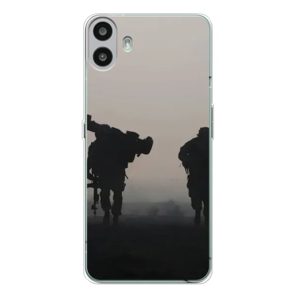 Чехол с рисунком «Бой солдат» для Nothing CMF Phone 1 Чехол с рисунком «Бой солдат» для Nothing CMF Phone 1
