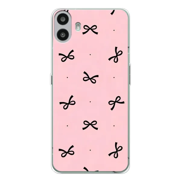 Чехол с рисунком «Черные бантики» для Nothing CMF Phone 1 Чехол с рисунком «Черные бантики» для Nothing CMF Phone 1