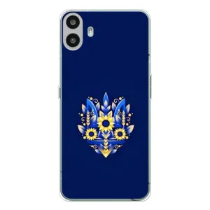 Чехол Укр Символика для Nothing CMF Phone 1 (Цветущий Герб)