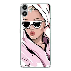 Чехол с картинкой Модные Девчонки Nothing CMF Phone 1 (Девушка в халате)