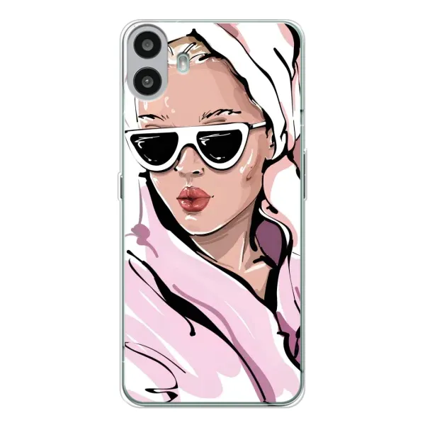 Чехол с рисунком «Девушка в халате» для Nothing CMF Phone 1 Чехол с рисунком «Девушка в халате» для Nothing CMF Phone 1