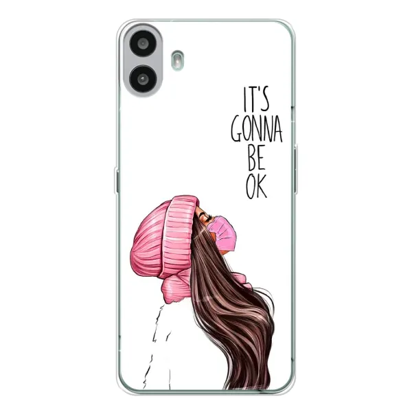 Чехол с рисунком «Девушка в маске» для Nothing CMF Phone 1