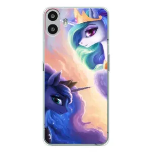 Чехол Unicorn на Nothing CMF Phone 1 (Единорожки на тучках)