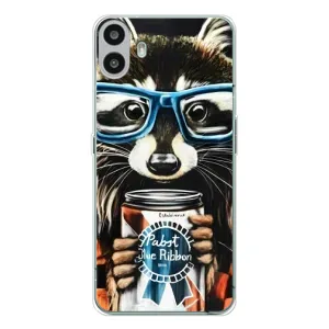 Силиконовый Чехол с Енотами на Nothing CMF Phone 1 (Енот в очках)