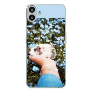 Чехлы с изображением разных животных для Nothing CMF Phone 1 (Ежик на руках)