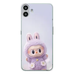 Чехол с принтом Лабубу для Nothing CMF Phone 1 (Фиолетовый Лабубу)