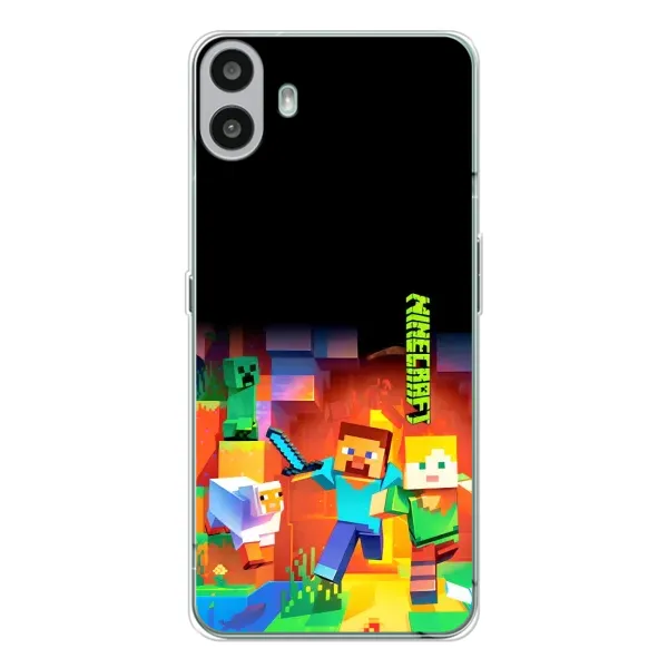 Чехол с рисунком «Герой Майнкрафт» для Nothing CMF Phone 1 Чехол с рисунком «Герой Майнкрафт» для Nothing CMF Phone 1