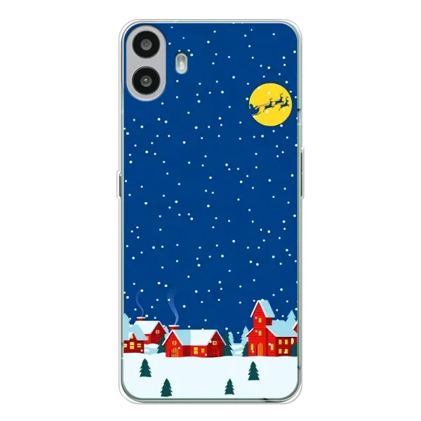 Чехол с рисунком «Город в снегу» для Nothing CMF Phone 1 Чехол с рисунком «Город в снегу» для Nothing CMF Phone 1