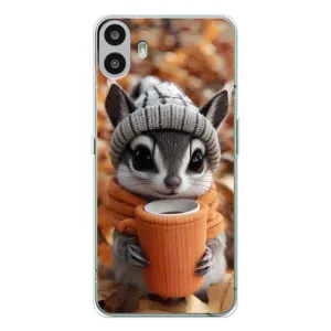 Печатный чехол «Зверята с кофе» для Nothing CMF Phone 1