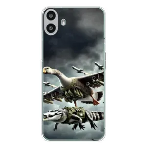 Чохол з мемами траралело тралала для Nothing CMF Phone 1 (Гусіні і крокоділо)