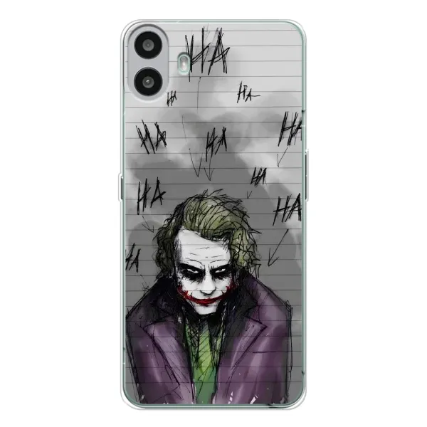 Чехол с рисунком «Joker клоун» для Nothing CMF Phone 1 Чехол с рисунком «Joker клоун» для Nothing CMF Phone 1
