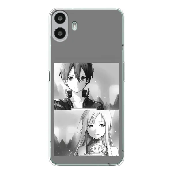 Чехол с рисунком «Кирито-Асуна» для Nothing CMF Phone 1 Чехол с рисунком «Кирито-Асуна» для Nothing CMF Phone 1