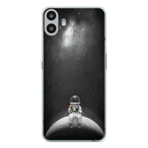 Силіконовый Чохол з принтом "Космонавти" на Nothing CMF Phone 1 (Космонавт романтик)