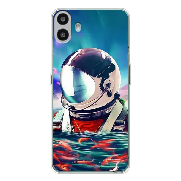 Чехол с рисунком «Космонавт в воде» для Nothing CMF Phone 1 Чехол с рисунком «Космонавт в воде» для Nothing CMF Phone 1