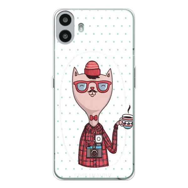 Чехол с рисунком «Кот аристократ» для Nothing CMF Phone 1 Чехол с рисунком «Кот аристократ» для Nothing CMF Phone 1