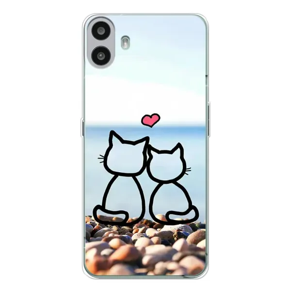 Чехол с рисунком «Котейки» для Nothing CMF Phone 1 Чехол с рисунком «Котейки» для Nothing CMF Phone 1